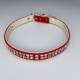 2-Row Velvet Rhinestone Collar